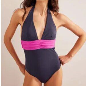 Boden Halter Neck One-Piece Swimsuit